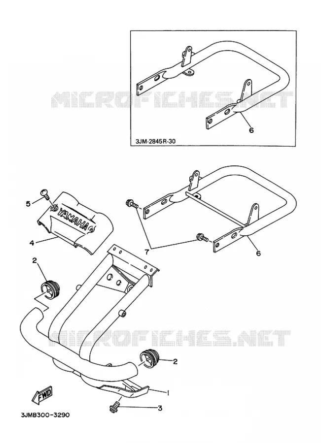 PARE CHOCS Yamaha QUAD 200 1994 BLASTER  YFS200