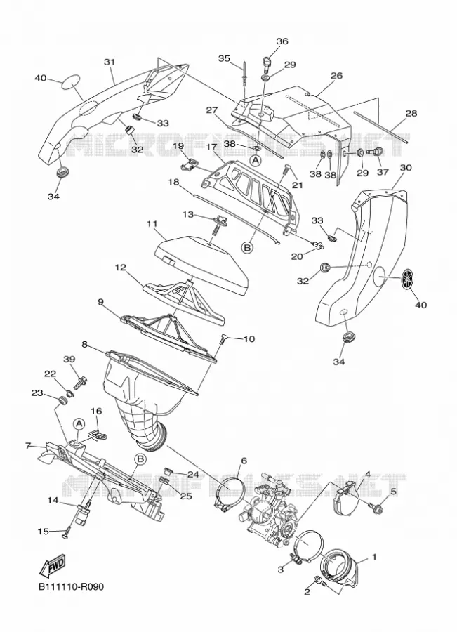 ADMISSION Yamaha MOTO 450 2016 YZF  YZ450F