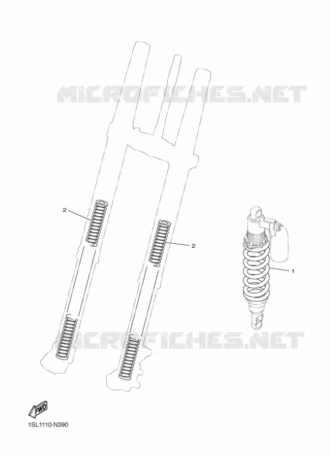 PIÈCES OPTIONNELLES Yamaha MOTO 250 2018 YZF  YZ250F