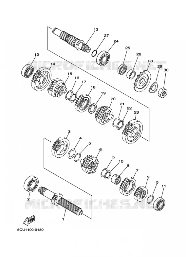 TRANSMISSION Yamaha MOTO 250 2018 YZ  YZ250