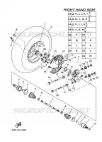 ROUE ARRIERE 2 pour Yamaha GRIZZLY 700 EPS de 2009