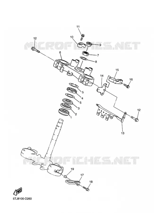 DIRECTION Yamaha MOTO 250 2005 WRF  WR250F