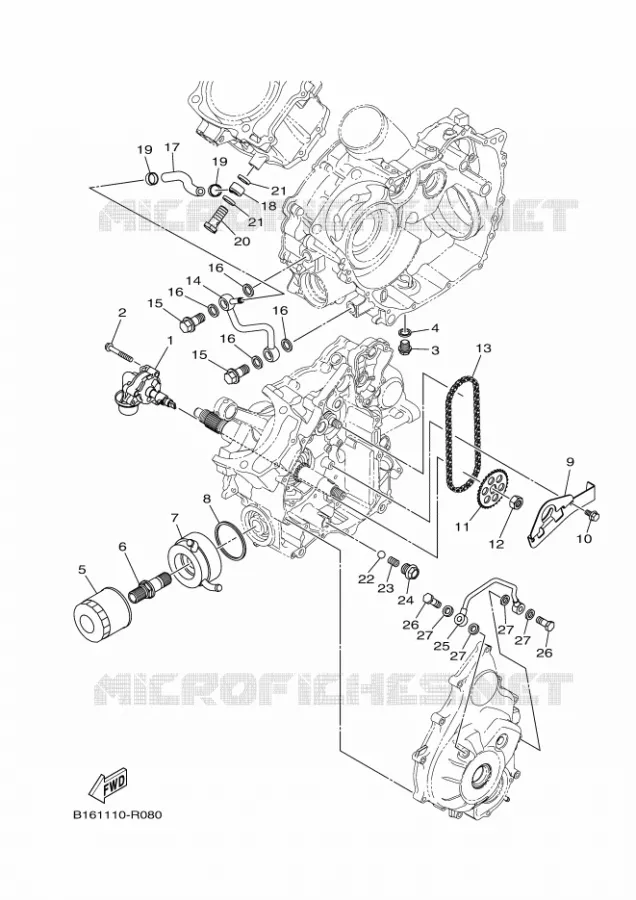 POMPE A HUILE Yamaha QUAD 700 2018 KODIAK  YFM700FWBD