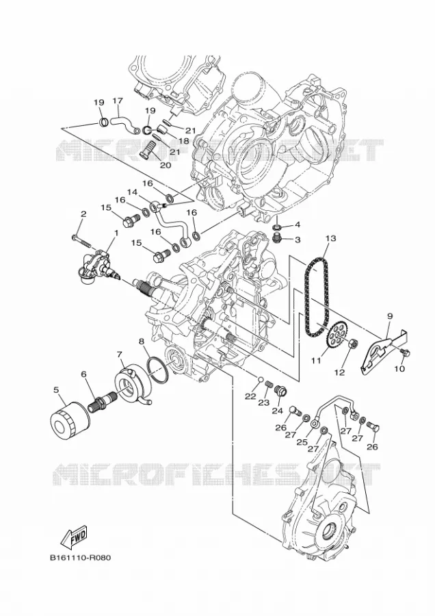 POMPE A HUILE Yamaha QUAD 700 2018 KODIAK  YFM700FWBD