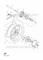 ROUE ARRIERE pour Yamaha FJR 1300 AE de 2016