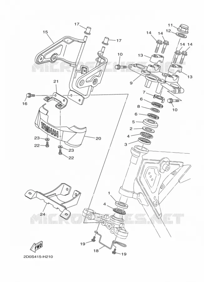 DIRECTION Yamaha MOTO 125 2017 YB  YB125
