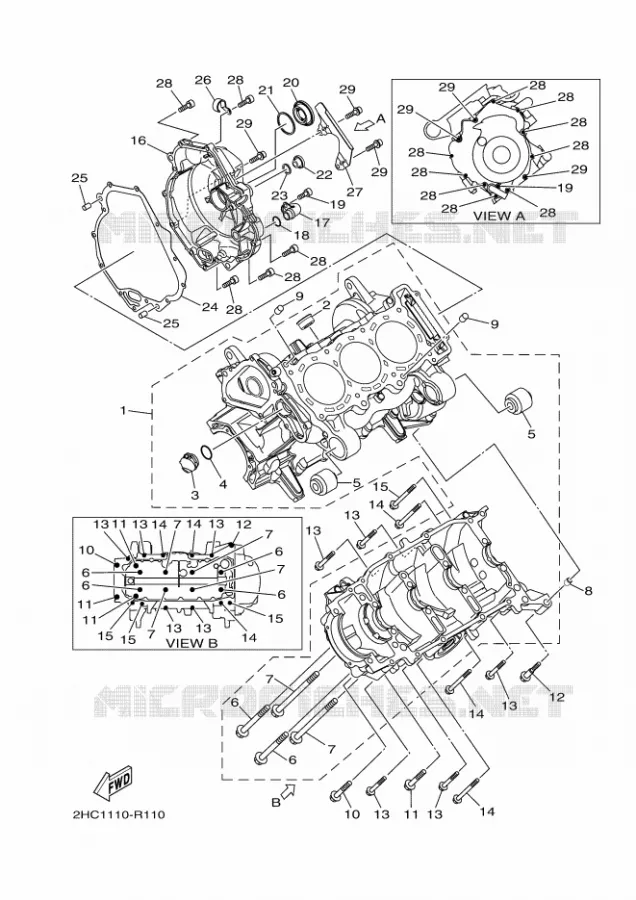 CARTER MOTEUR Yamaha SIDE BY SIDE 1000 2017 YXZ  YXZ1000E