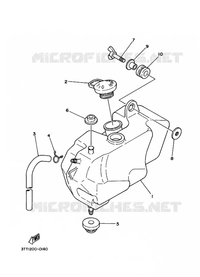 RESERVOIR D'HUILE Yamaha MOTO 125 2017 DT  DT125