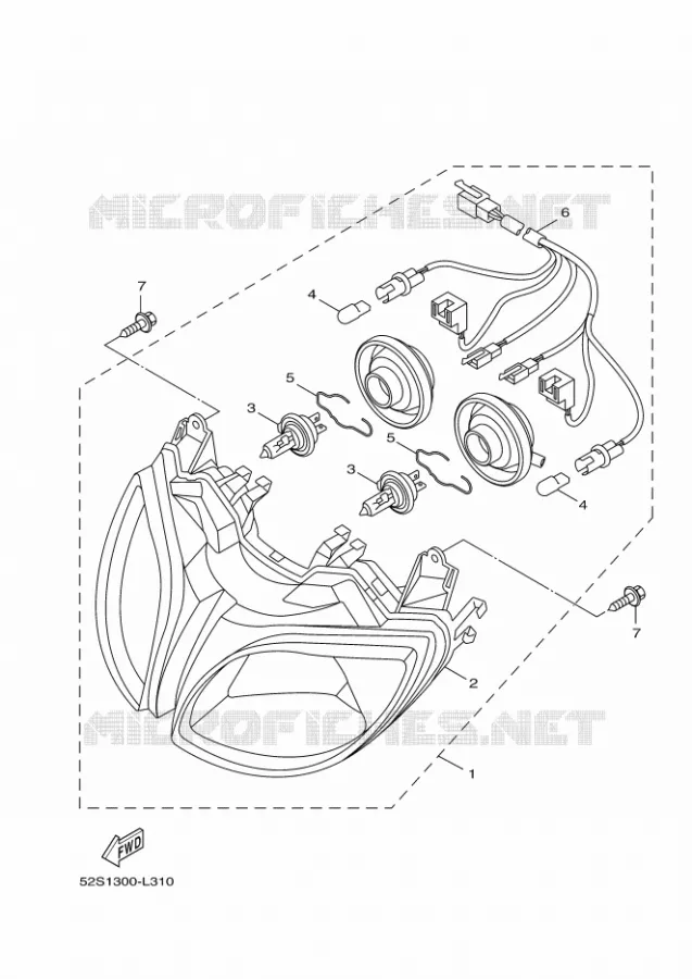 PHARE  Yamaha SCOOTER 125 2017 XENTER  HW125