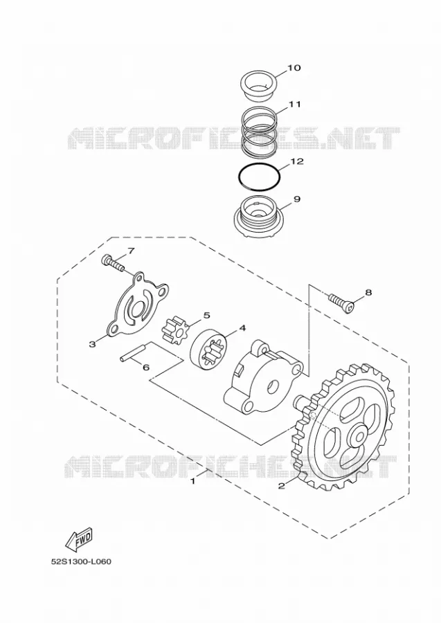 POMPE A HUILE Yamaha SCOOTER 125 2017 XENTER  HW125