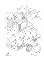 RADIATEUR / DURITES pour Yamaha XENTER 125 de 2017