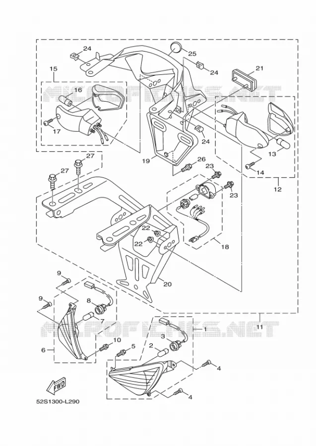 CLIGNOTANT Yamaha SCOOTER 125 2017 XENTER  HW125