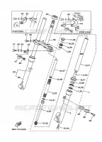 FOURCHE pour Yamaha TT-R 110 ELECTRIC STARTER de 2017