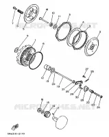 EMBRAYAGE DE DEMARREUR pour Yamaha DT 50 M de 1987