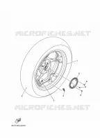 ROUE ARRIERE pour Yamaha X-MAX 300 ABS de 2017