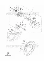 ETRIER DE FREIN ARRIERE pour Yamaha EVOLIS 300 ABS de 2017