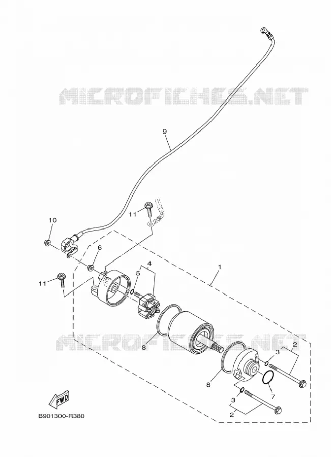 DEMARREUR Yamaha MOTO 900 2017 XSR  MTM850