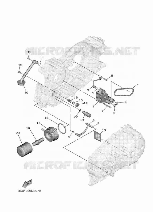 POMPE A HUILE Yamaha SCOOTER 530 2017 TMAX DX  XP530D-A