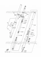 FOURCHE pour Yamaha YBR 125 de 2017