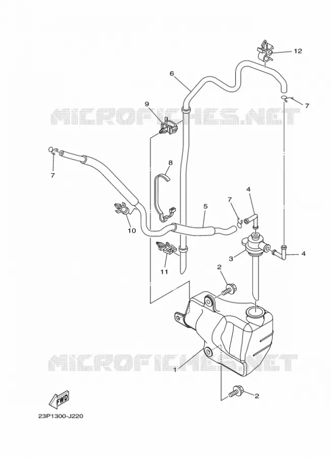 VASE D'EXPANSION Yamaha MOTO 1200 2017 XTZ SUPER TENERE  XT1200Z