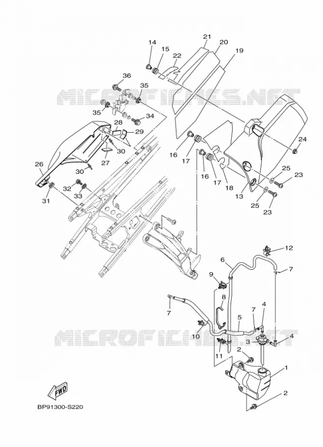 COUVERCLE LATERAL Yamaha MOTO 1200 2017 XTZ SUPER TENERE  XT1200ZE