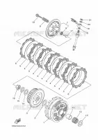 EMBRAYAGE DE DEMARREUR pour Yamaha MT-07 ABS de 2016