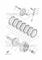 EMBRAYAGE DE DEMARREUR pour Yamaha MT-07 ABS de 2016