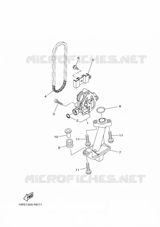 POMPE A HUILE Yamaha MOTO 700 2016 MT  MT07A