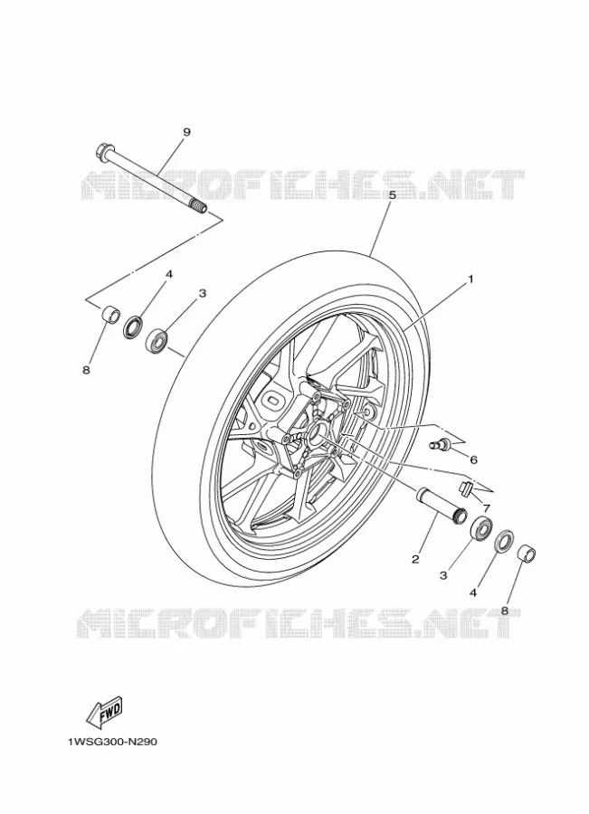 ROUE AVANT Yamaha MOTO 700 2016 MT  MT07A