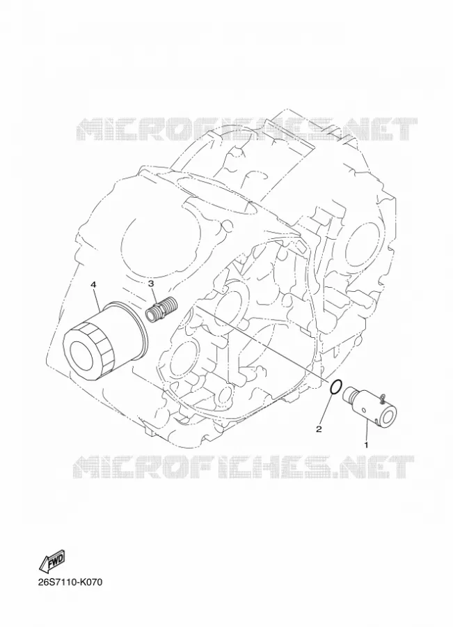 FILTRE A HUILE Yamaha MOTO 950 2014 BOLT  XVS950CUXV950R
