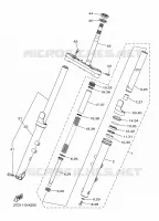 FOURCHE pour Yamaha XVS 1300 CUSTOM de 2015