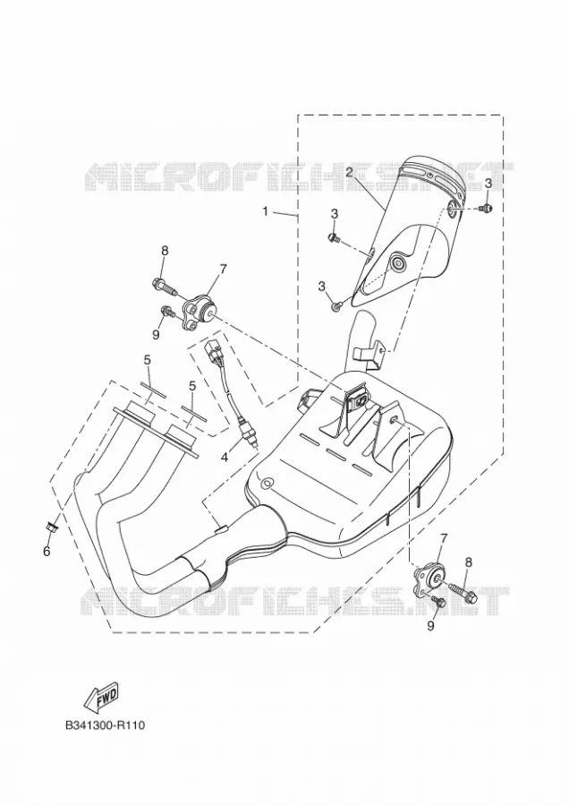 ECHAPPEMENT Yamaha MOTO 700 2016 XSR  MTM690-U
