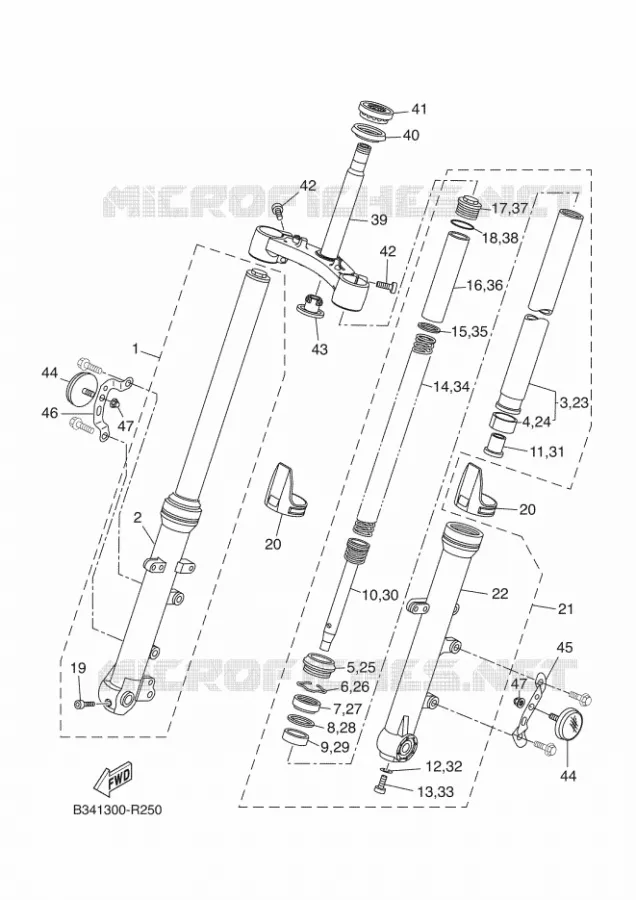 FOURCHE Yamaha MOTO 700 2016 XSR  MTM690-U