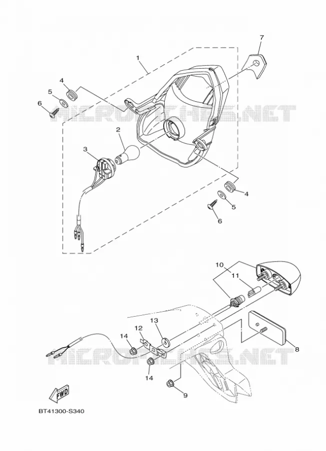 FEU ARRIERE Yamaha MOTO 125 2017 YS  YS125-5C
