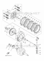 EMBRAYAGE DE DEMARREUR pour Yamaha YS 125 de 2017