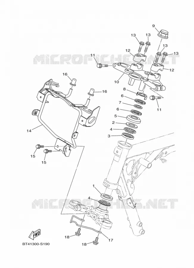 DIRECTION Yamaha MOTO 125 2017 YS  YS125-5C