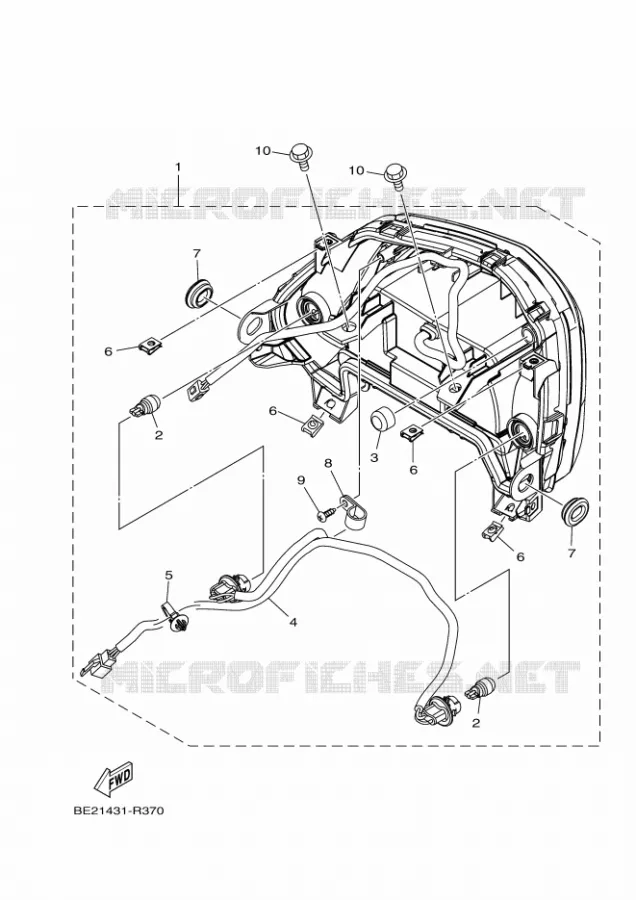 FEU ARRIERE Yamaha SCOOTER 125 2017 TRICITY  MWS125-C