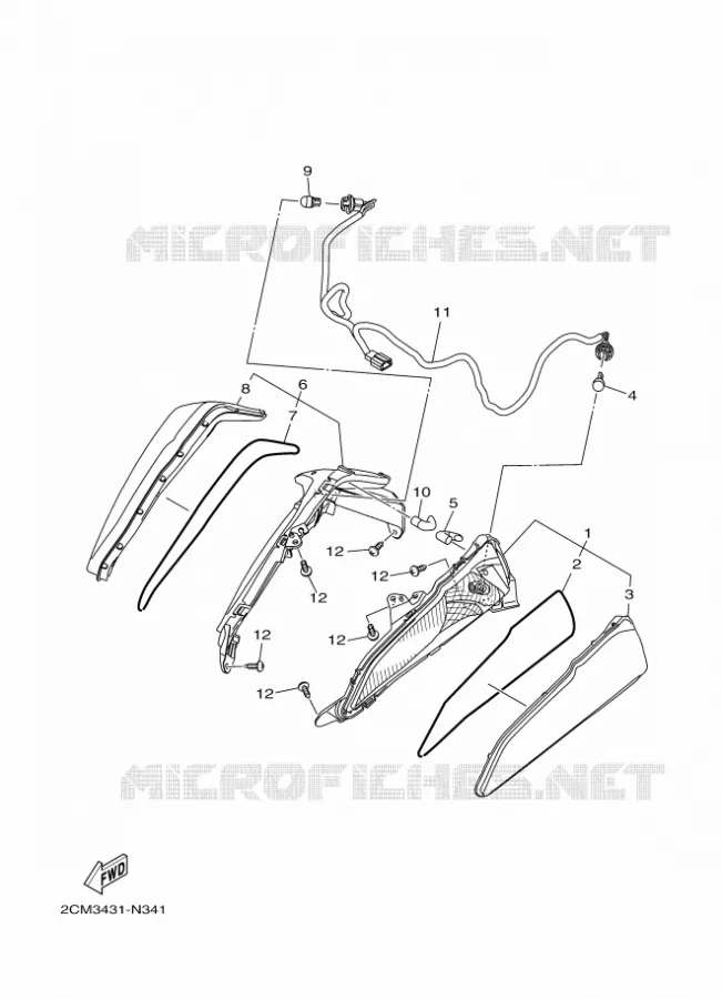CLIGNOTANT Yamaha SCOOTER 125 2017 TRICITY  MWS125-C