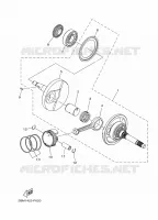 VILEBREQUIN / PISTON pour Yamaha D'ELIGHT 125 de 2017