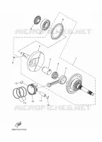 VILEBREQUIN / PISTON pour Yamaha D'ELIGHT 125 de 2017
