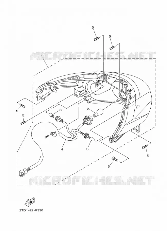 FEU ARRIERE Yamaha SCOOTER 125 2017 DELIGHT  LTS125-C