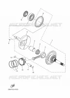 VILEBREQUIN / PISTON pour Yamaha D'ELIGHT 125 de 2017
