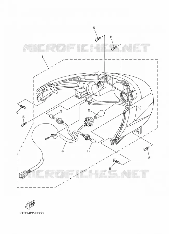 FEU ARRIERE Yamaha SCOOTER 125 2017 FLIPPER  LTS125-C
