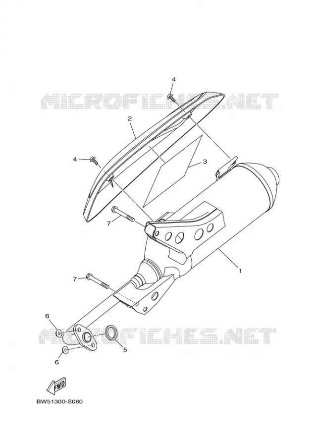 ECHAPPEMENT Yamaha SCOOTER 125 2017 FLIPPER  LTS125-C