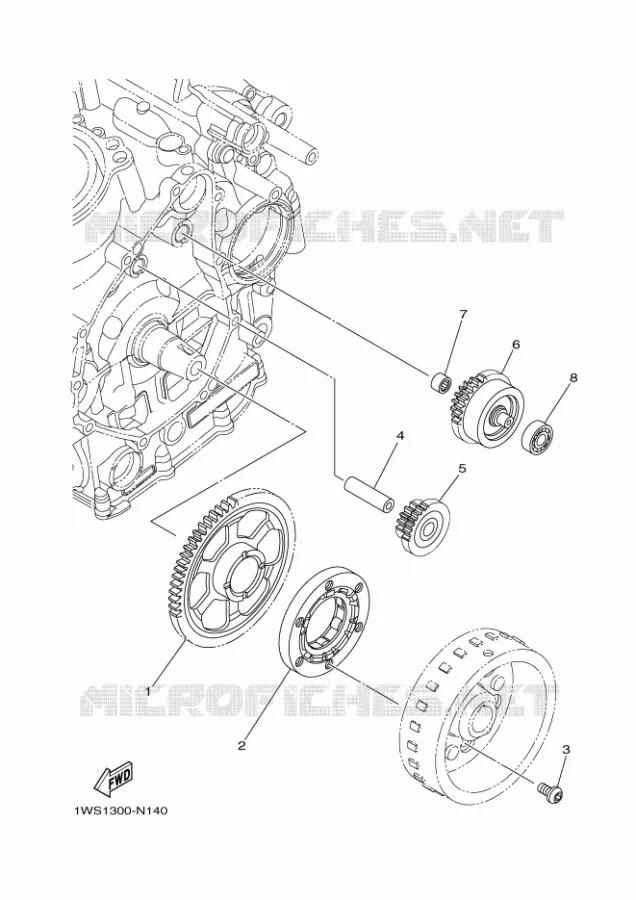 DEMARREUR Yamaha MOTO 700 2016 MT  MT07A
