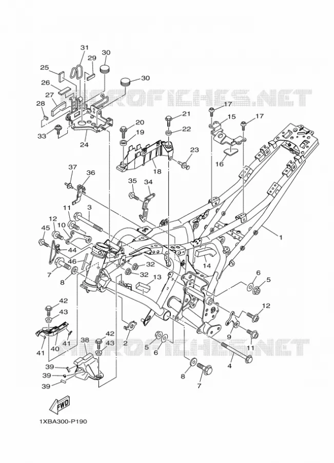 CADRE Yamaha MOTO 700 2016 MT  MT07A