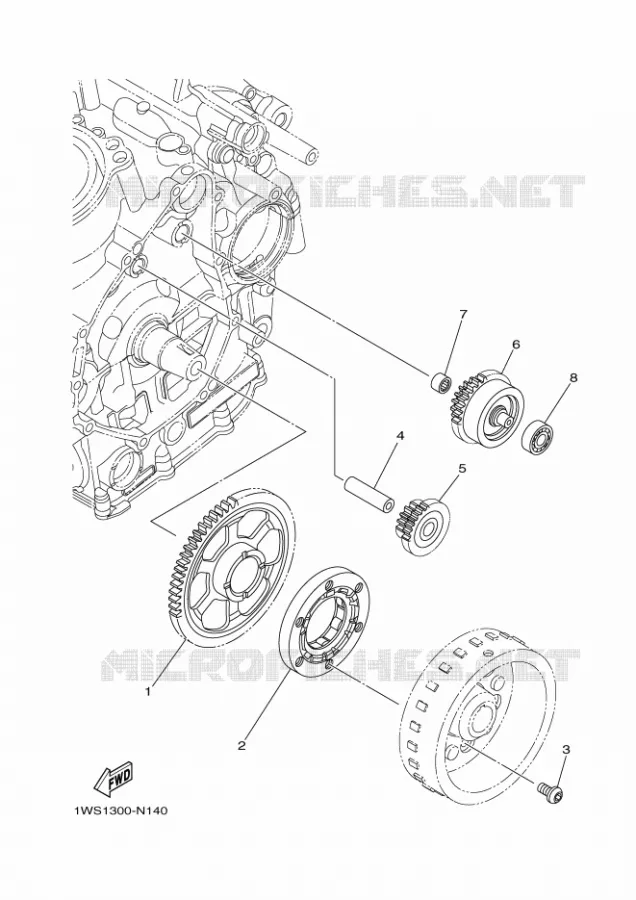 DEMARREUR Yamaha MOTO 700 2016 MT  MT07A
