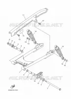 BRAS OSCILLANT / AMORTISSEUR pour Yamaha YBR 125 de 2014