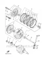 EMBRAYAGE DE DEMARREUR pour Yamaha YBR 125 de 2014