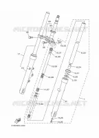 FOURCHE pour Yamaha YBR 125 de 2014